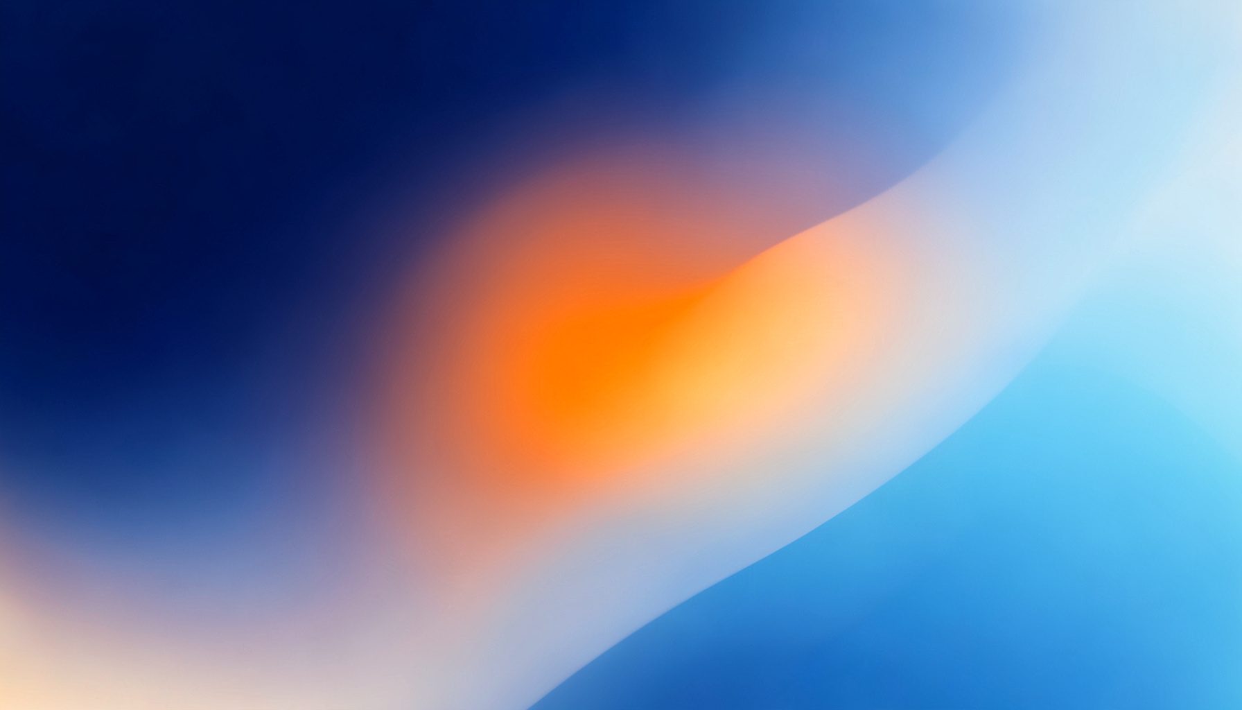 Composition abstraite en dégradé de bleu marine profond vers un bleu clair, avec des formes douces et organiques évoquant la fluidité et la confiance.